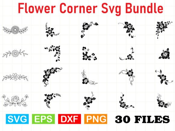 Download Flower Corner Svg Bundle - Flower corner svg Collection