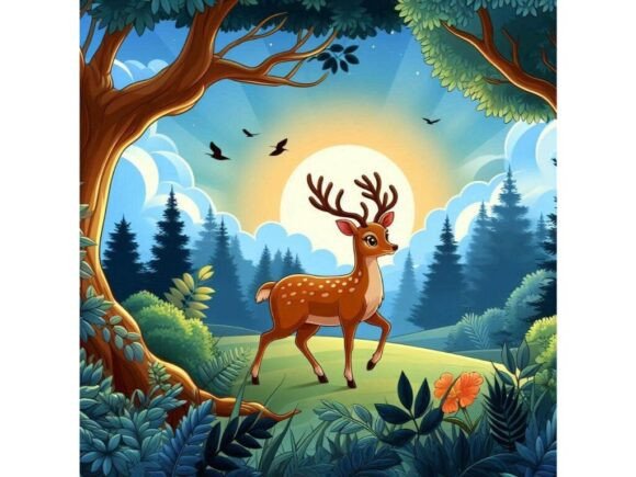 Download Nature's Beauty a Deer in a Picturesque - Nature's beauty Collection