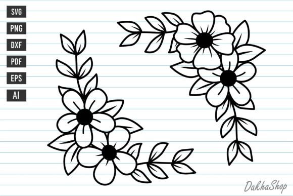 Download Flower Svg Flower Corner Svg Florals Svg - Flower corner svg Collection