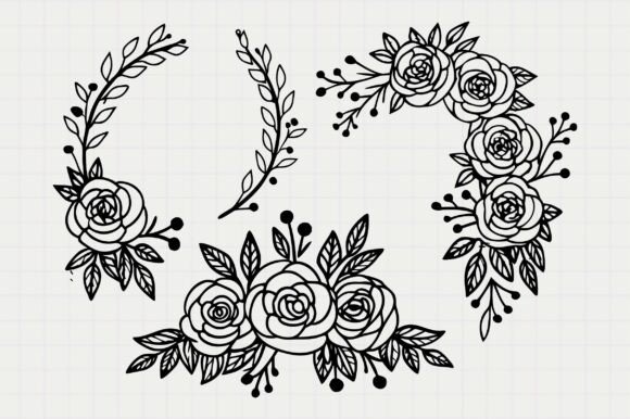 Download Flower Border Svg, Flower Corner Svg - Flower corner svg Collection