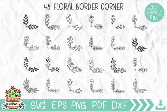 Download Flower Corner Svg Bundle, Corner Svg - Flower corner svg Collection