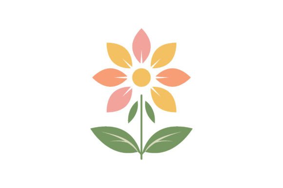 Download Flower with Colorful Petals Illustration - Colorful petals Collection