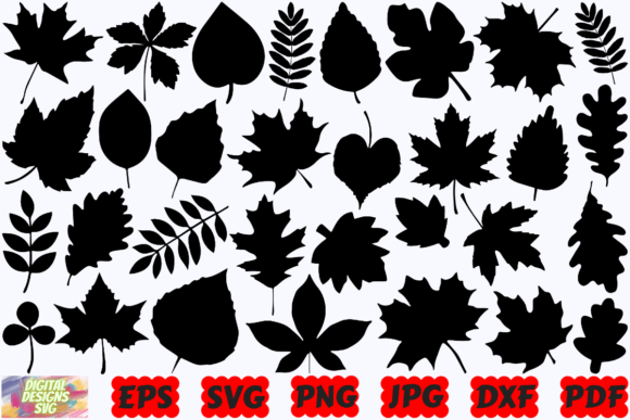 Download Leaves Silhouette | Leaves SVG |Leaf SVG - Leaf Collection