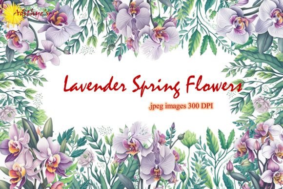 Download Lavender Spring Flowers - Sublimation - Spring flower Collection