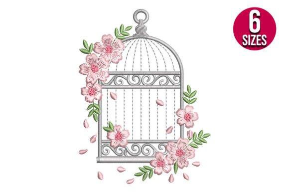Download Floral Bird Cage - Premium Resources
