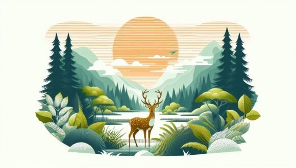 Download Nature's Beauty a Deer in a Picturesque - Nature's beauty Collection