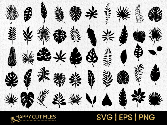 Download Tropical Leave Svg Bundle , Leaf Clipart - Leaf Collection